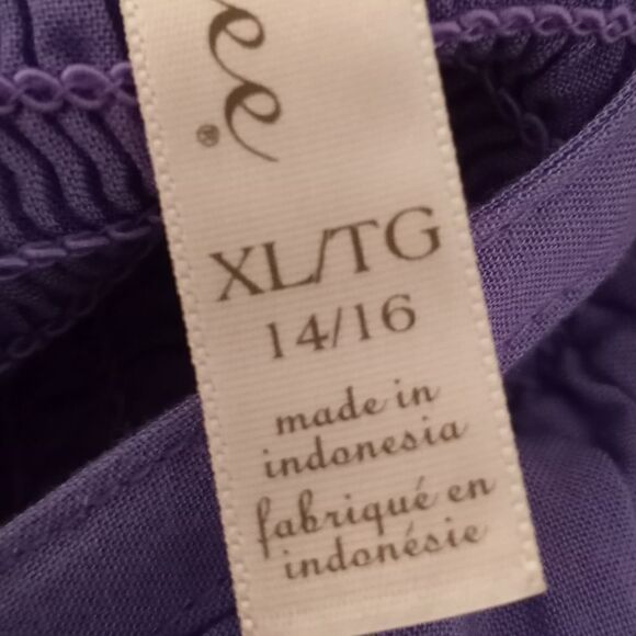 CHEROKEE PURPLE GIRLS SMOCKED DRESS SZ.YXL EUC - Picture 7 of 8